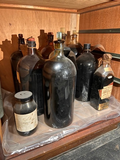 Bottles containing Crude oil